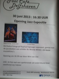 30 juni 2013, Opening juli Jazz maand bij Poolcafé Delfshaven